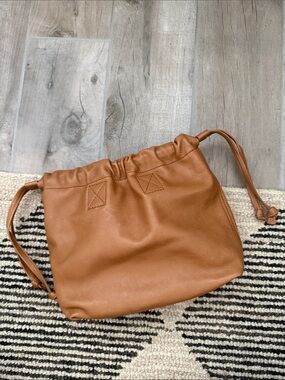 Madewell Leather Drawstring Convertible Bag